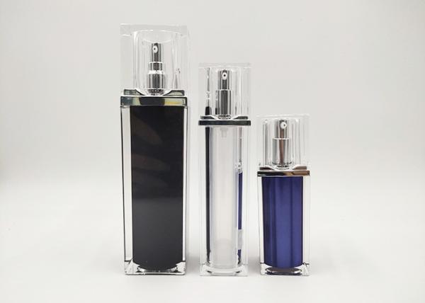High End Acrylic Jars For Cosmetics , Cosmetic Lotion Bottle Free Samples
