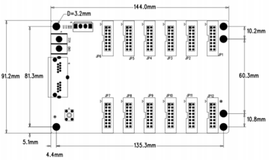 Sysolution receiving card D60-12A,12HUB75 ports support P2 P2.5 P3 P5 modules