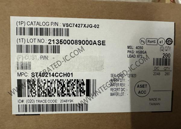 IC Ethernet VSC7427XJG-02 26 Port Managed Layer 2-Ethernet Switch IC