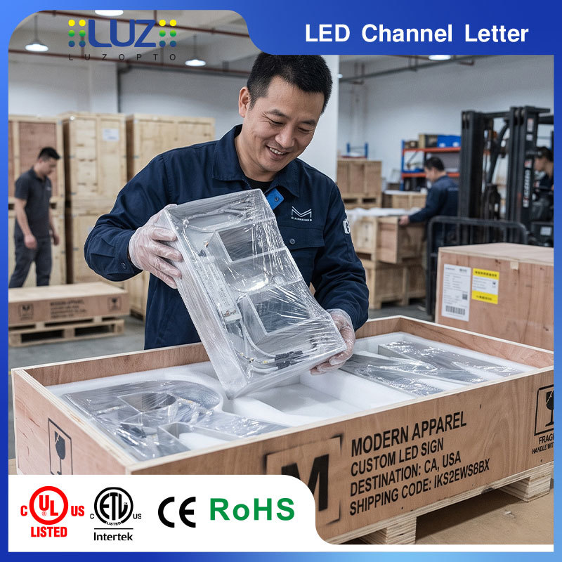 Trimless Aluminum Return Energy Saving Custom Design Frontlit LED Signage For Chain Store Decoration
