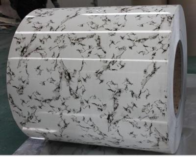 Alloy 3105 Marble Designed Pattern Coating Aluminum Coil 26Ga X 48Inch Pre Painted Aluminum Sheet For Building Facades