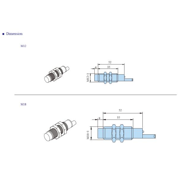Capacitive Proximity Industrial Position Sensor Accurate Sensing Distance