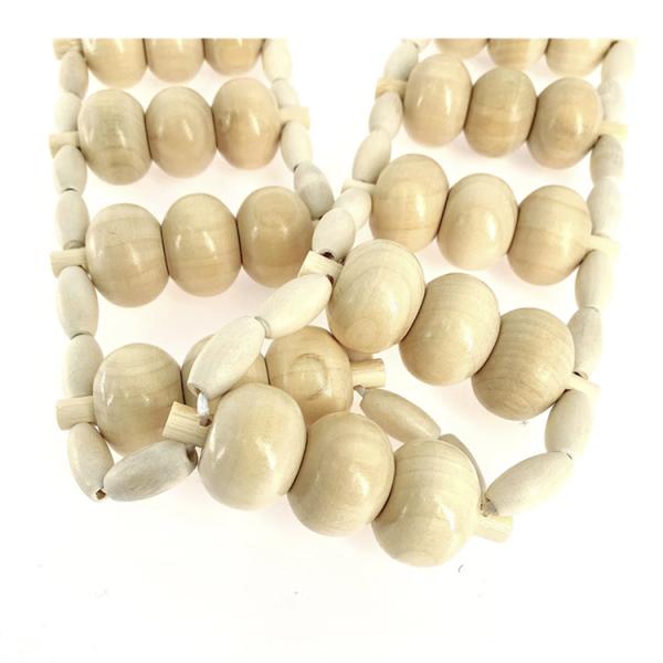 Wood Back Massage Roller Rope for Body Lymphatic Muscle Pain Relief Certification Other