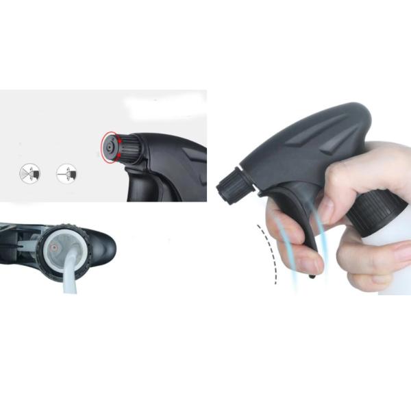 Black Plastic Trigger Spray Head Hand Foam Trigger Sprayer For Hair Care Used