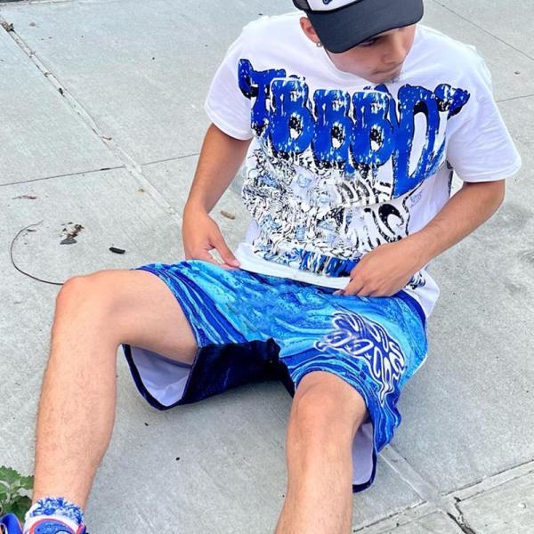 Customs Screen Printing Workout Shorts Set Sportswear Gym Tracksuit Breathable