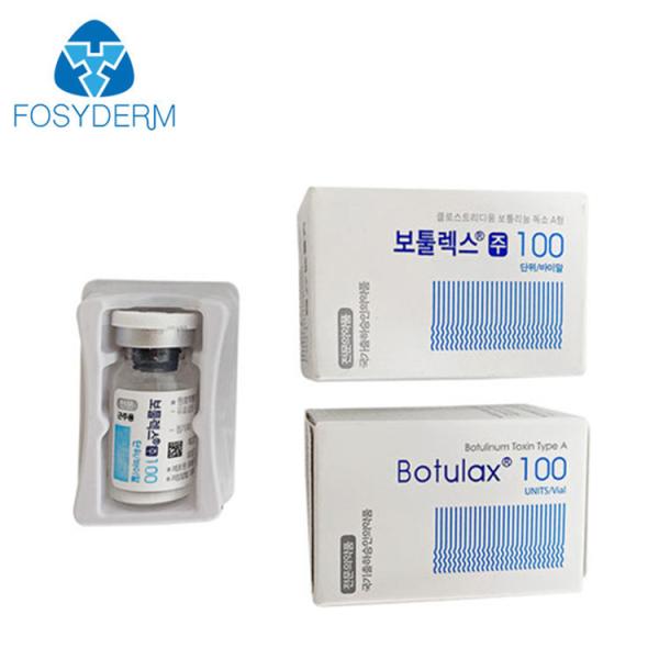 O pó branco de Botulax Botox 100iu para a injeção que a toxina Botulinum remove enruga-se