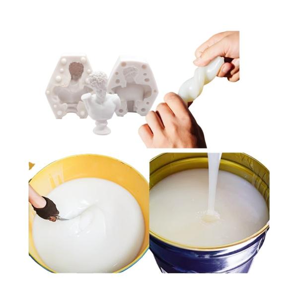 Bulk RTV2 Platinum Silicone Rubber Liquid For Making Gypsum Concrete Crafts Mold