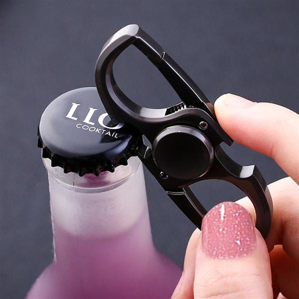 EDC Keychain Finger Toy Unisex Alloy Fingertip Gyroscope for Children's Decompression