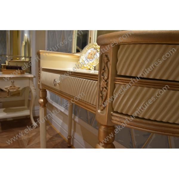 Princess Style French White Girls Dressing Table Chair kids dressing table 601-1