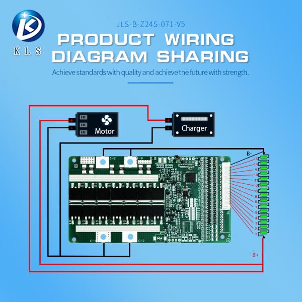 KLS ハードウェア BMS リチウムイオンlifepo4 バッテリー 10A 20A 30A 40A 50A 6S 7S 8S 9S 10S lifepo4 bms管理システム