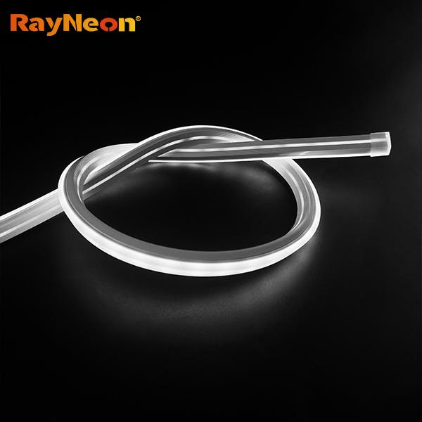 Luz de neón LED flexible de silicona, impermeable, luminosa en tres lados, 12 * 12 mm, luz decorativa de neón para interiores y exteriores