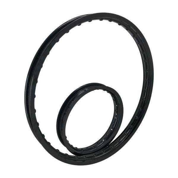 Rodas de motocicleta pretas de 23 polegadas para reparação/reemplaço