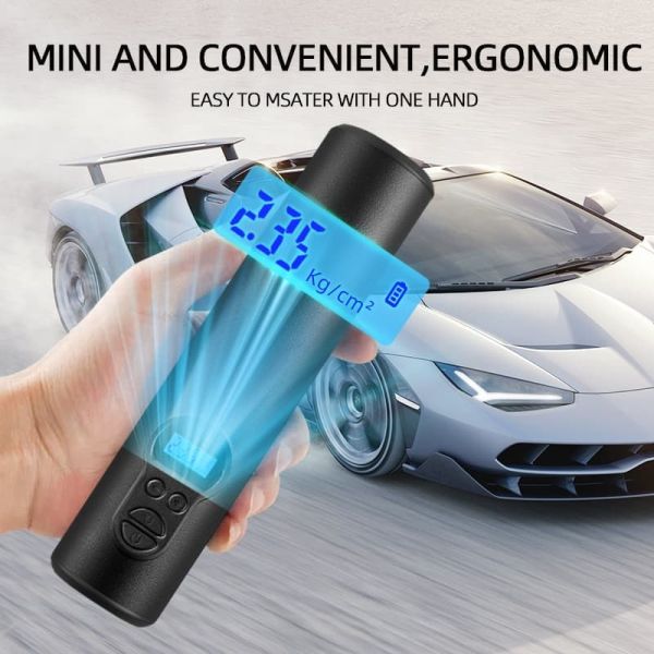 Portable Tire Inflator High Pressure Digital Air Pump for Cars Bikes & More