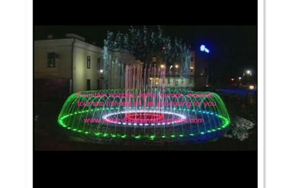 7 Rings Musical Dancing Water Fountain Project With Running Wave Function Diameter 12 Meters