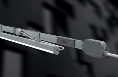 1m-3m LED Lighting Busway Aluminum Material Surface Mounted Busduct System