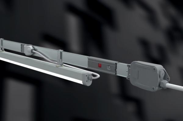 1m-3m LED Lighting Busway Aluminum Material Surface Mounted Busduct System