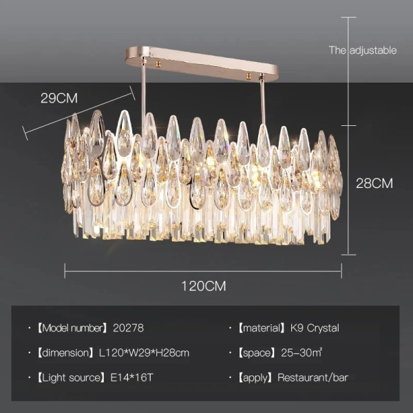 Duplex Building Living Room Chandelier Building Stairway Long Chandelier Luxury Crystal Lamp(WH-CY-269)