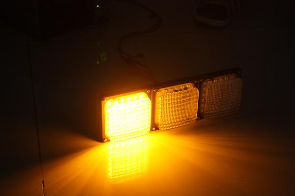 4 square 9W*3 LED Turning work light white light  red light yellow light for engineering vehicles car truck