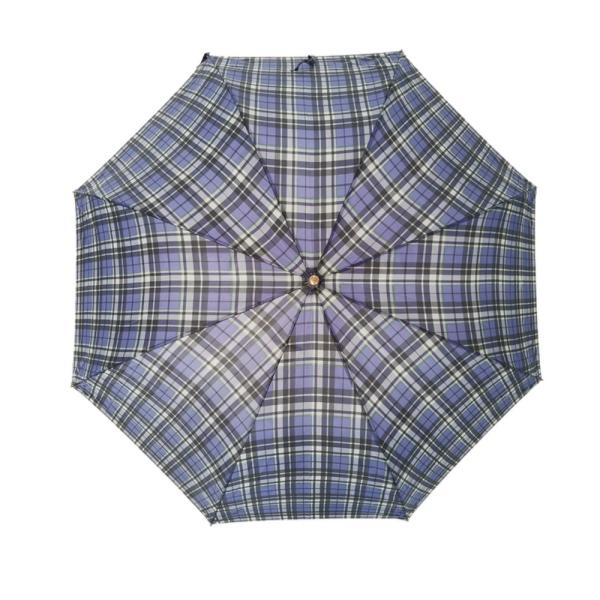27.5 Inch Promotional Golf Umbrellas With Tartan Design And Plastic Handle