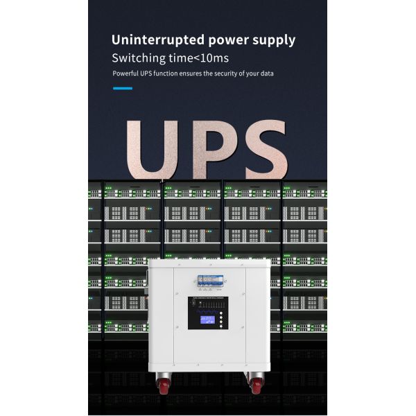 3500W AC Output Portable Power Station with LiFePO4 Battery and Wall-Mounted Design