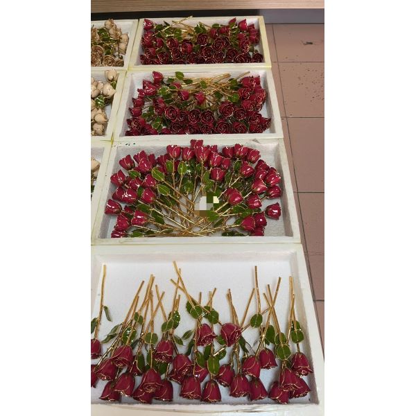 Gold Plated Rose Factory Directly Wholesale  for Thanks Giving Day  Christmas Valentian's Day Gifts