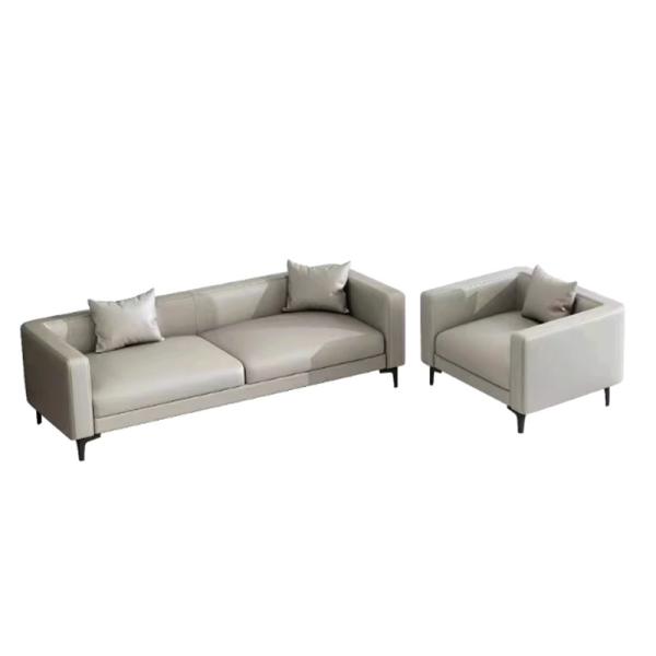 Customizable Foam Filled Sofa in Synthetic Leather for Customized Environments