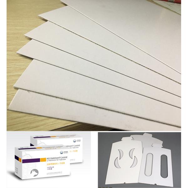 Coated Paperboard carton board White Back Duplex Board Sheet / Roll 250gsm ~ 450gsm