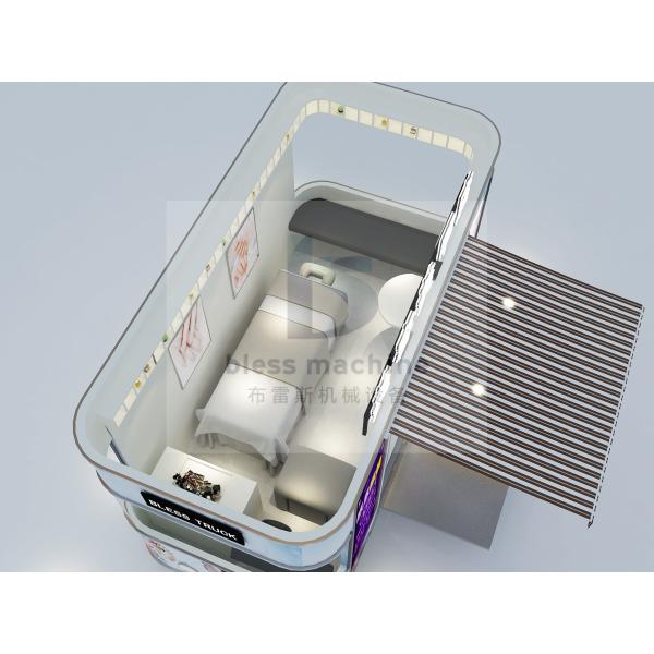 4 Wheels Technology Mobile Beauty Spa Salon Trailer for Dairy Products Long Service Life