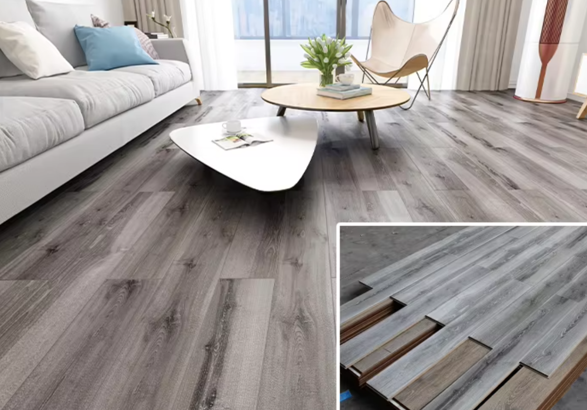 Indoor Modern MDF Wooden Laminater Flooring 8mm 12mm Glossy