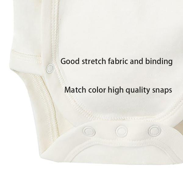 Custom Embroidery Baby Long Sleeve Rompers organic cotton knitted newborn baby rompers