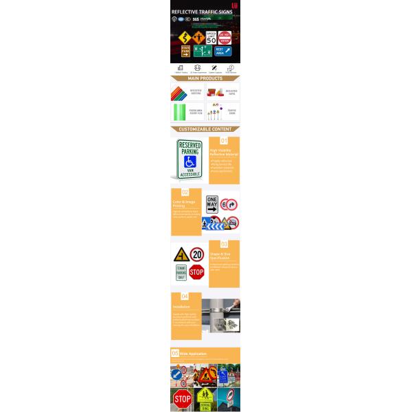 ODM Алюминиевые обязательные нормативные дорожные знаки для автомобилей