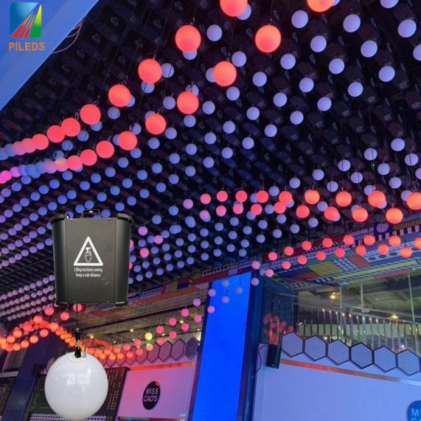 Customized DMX RGB LED Lifting Ball Wireless Control Kinetic Light Up Down