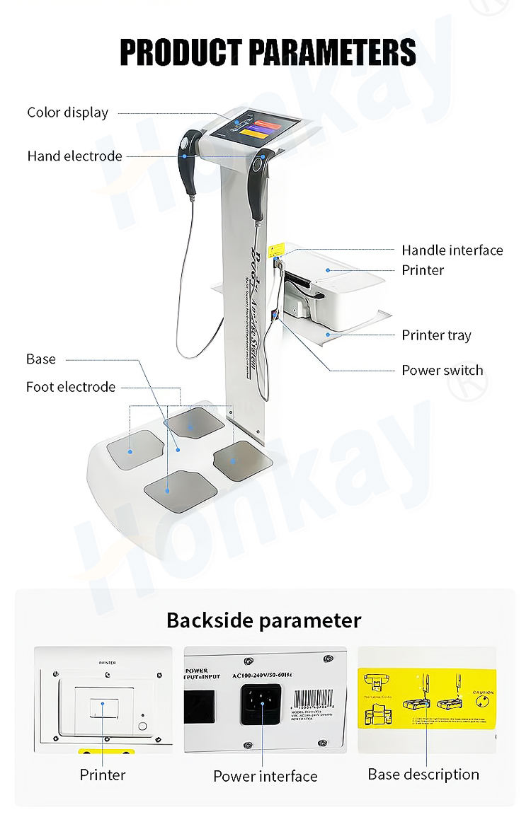 Smart Weight BMI 3D Body Scanner Measurement Body Composition Analyzer Scale Machine
