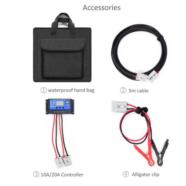 Портативный складной солнечный коврик 200 Вт складной солнечный одеял OEM