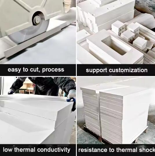 Aluminium Silicate High Temperature Insulation Ceramic Fiber Blanket 20mm 50mm Ceramic Fiber Thermal Insulation Board