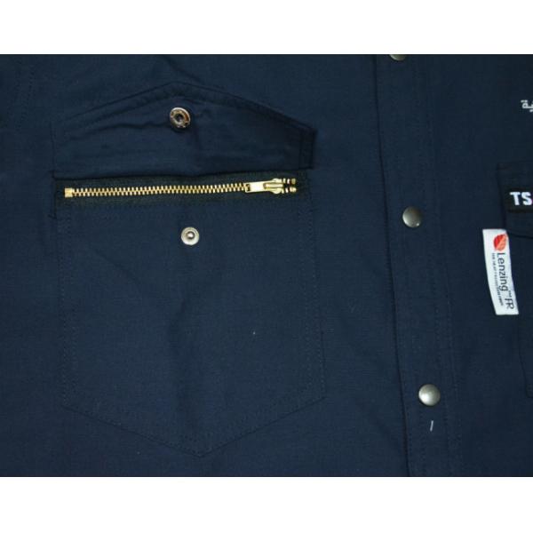 Mens Long Sleeve Reflective Safety Shirts 49% Lenzing FR 49% Aramid 2% Carbon