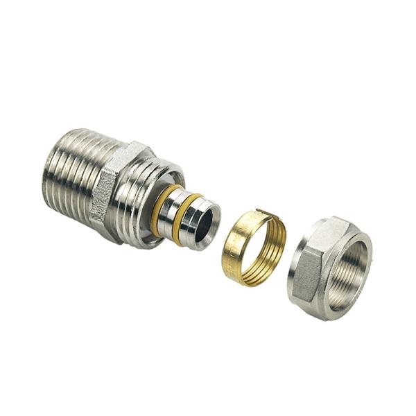 Tipo de hilo OEM NPT/BSP Accesorios de prensa de pex para contabilizadores de gas Conector masculino femenino