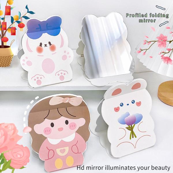 Дополнительный логотип складной макияж складной макияж милый путешественник косметический суеверие зеркало для и логотип
