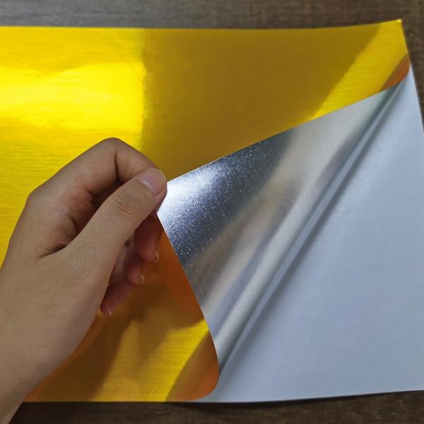Papel dourado da etiqueta da foto do Inkjet da linha fina 210x297mm