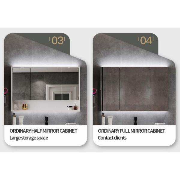 80*60cm Wall Mount Bathroom Vanity Plywood Mirror Cabinet Different Colors