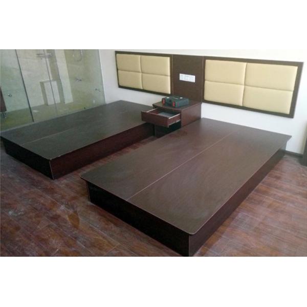Commercial Hotel Bedroom Furniture Sets With Double Bed And Table Chairs