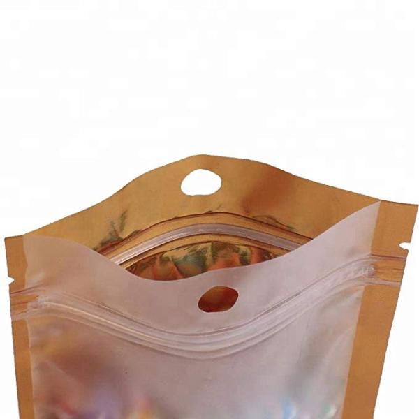 Flat Bottom Stand Up Zip Lock Pouch Gravure Printing For Snack / Dog Food