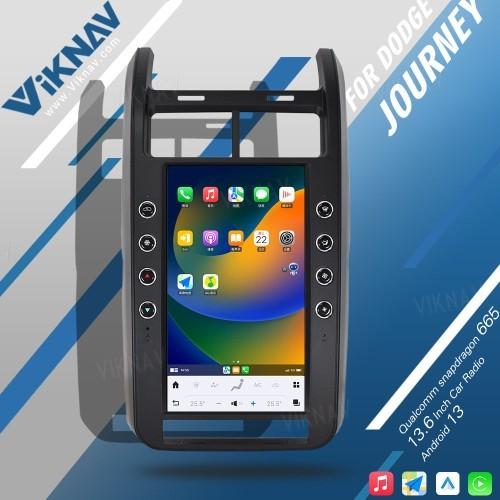 VIKNAV 13.6  Inch Car Radio For Dodge Journey 2009-2015 Android Wireless Carplay Head Unit Stereo