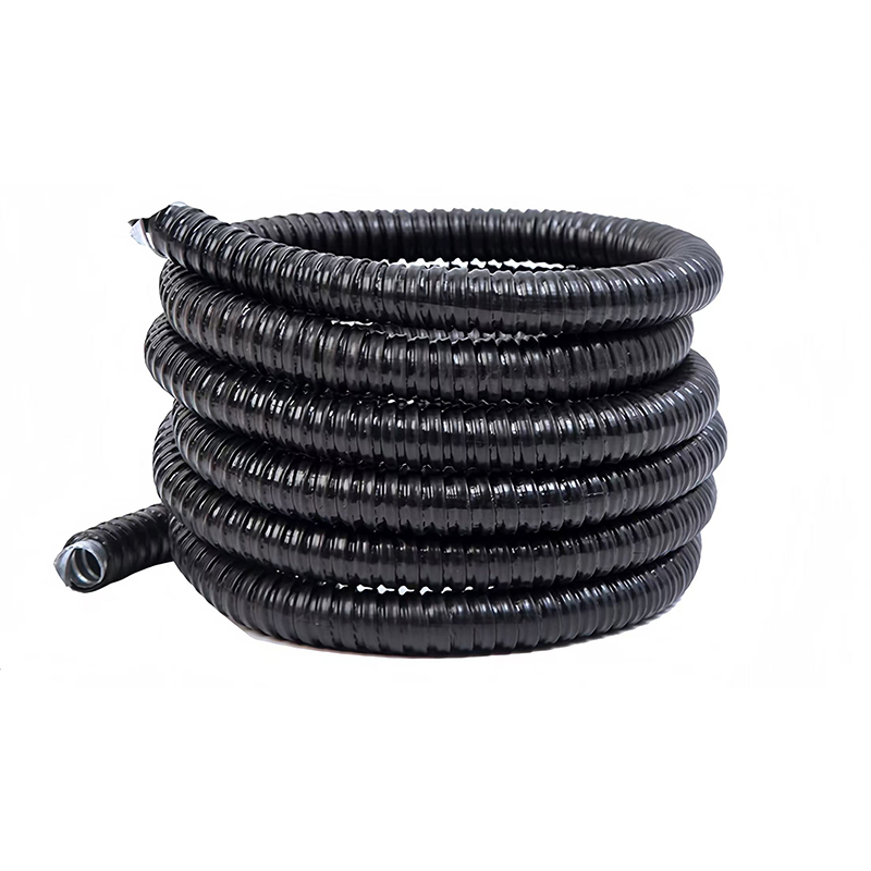 Black PVC Coated Flexible Metal Conduit Galvanized Steel Electrical Flexible Conduit for Wire Protection