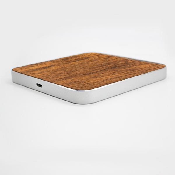 Ultra Thin Wooden Wireless Charger 10W Natural Bamboo Material for Smart Phones
