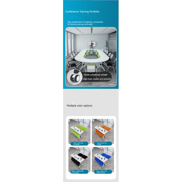 Modern Design Folding Training Table and Chair Combination for Multifunctional Office