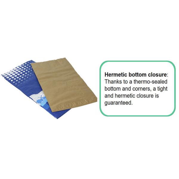 Мешок бумаги Kraft m рта Eco дружелюбный наклеенный открытый складывает загерметизированную жару -