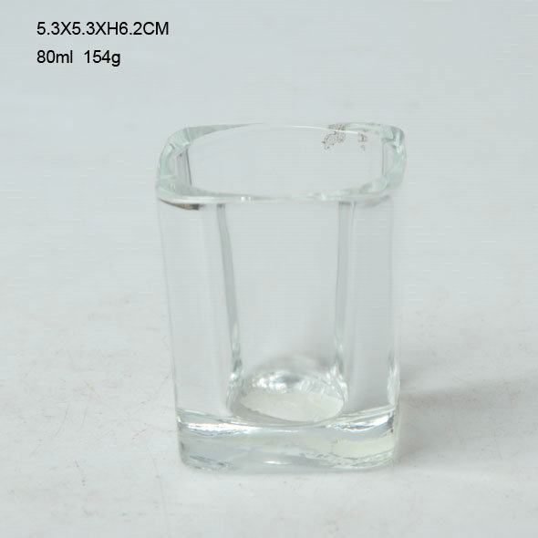 Stylish and Transparent Glass Storage Jar with Colored Plastic Cover 100% Food Safe