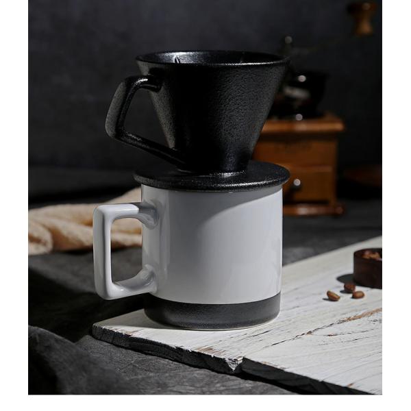 Classic Design Ceramic Coffee Maker with Porcelain Mug and Custom Pour over Dripper Set