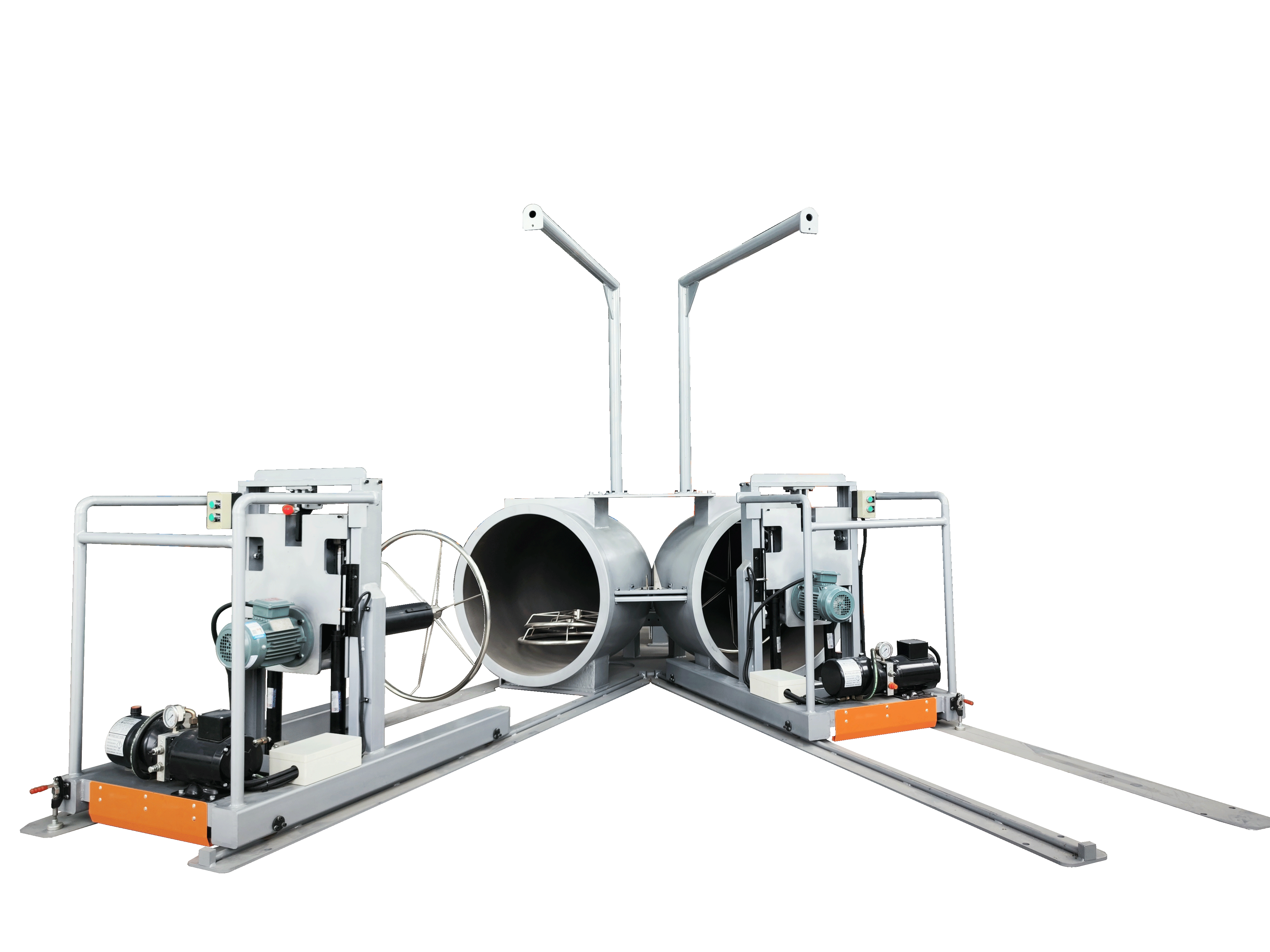 Heavy-duty Cast Double-Station Pay-off Barrel Machine for Continuous Extrusion Production with Automatic Reel Changeover